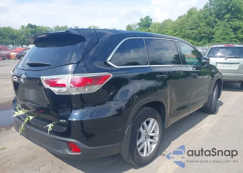 2016 Toyota Highlander Le V6 z USA, uszkodzony, nr VIN 5TDBKRFH2GS350905